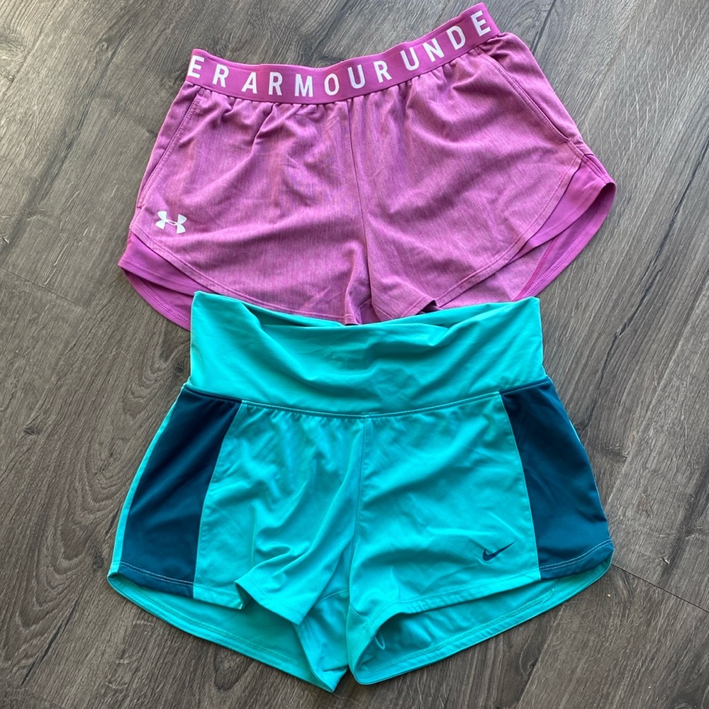 2 short bundle Under Armor & Nike